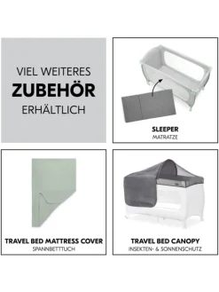Reisebett Sleep N Play Go Plus (mit Rollen in grau