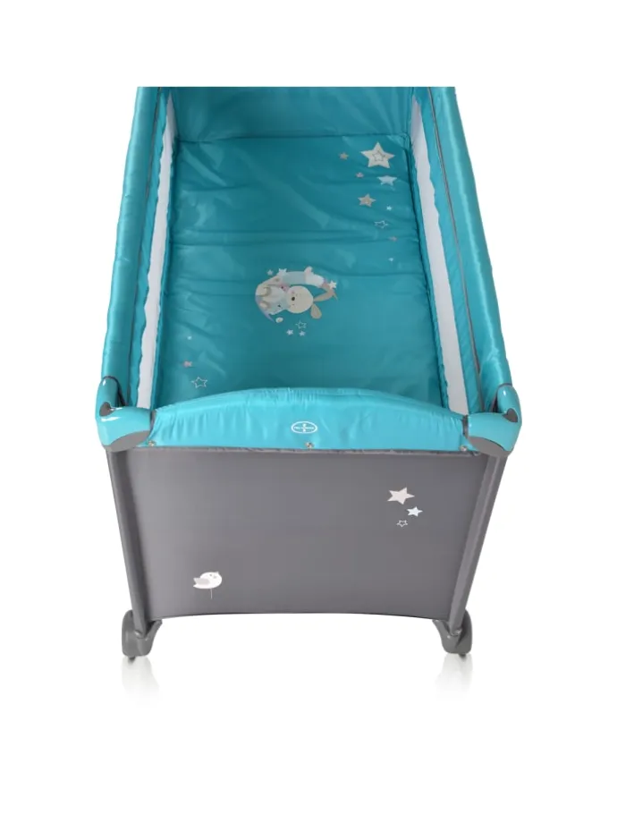 Reisebett Sleepy Rollen in blau
