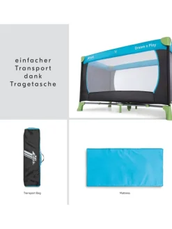 Reisebett Sparset - Dream N Play inkl. Alvi in blau