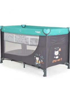 Reisebett Tommy, 2 Ebenen in blau