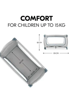 Reisebett XXL-Sparset - Sleep N Play Go Plus in grau,blau