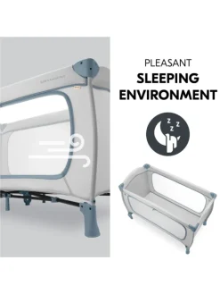 Reisebett XXL-Sparset - Sleep N Play Go Plus in grau,blau
