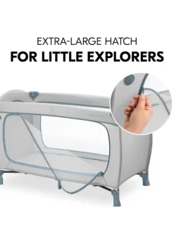 Reisebett XXL-Sparset - Sleep N Play Go Plus in grau,blau
