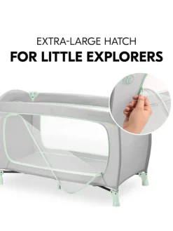 Reisebett XXL-Sparset - Sleep N Play Go Plus in grau,gruen