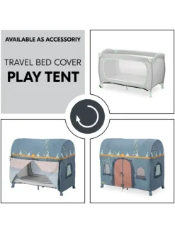 Reisebett XXL-Sparset - Sleep N Play Go Plus in grau,gruen