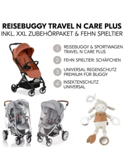 Reisebuggy & Sportwagen Travel N Care Plus in orange
