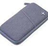 Reisedokumente-Etui in Grau - (B)24,3 x (H)13,3 x (T)2,2 cm