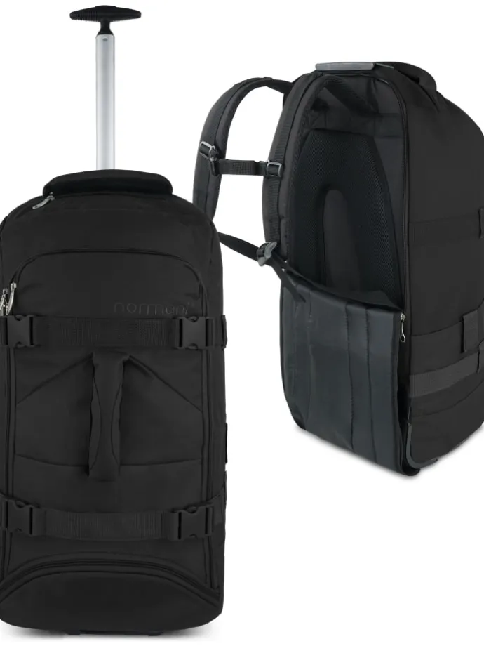 Reisetasche mit Rucksackfunktion 60 Liter Melano in Schwarz
