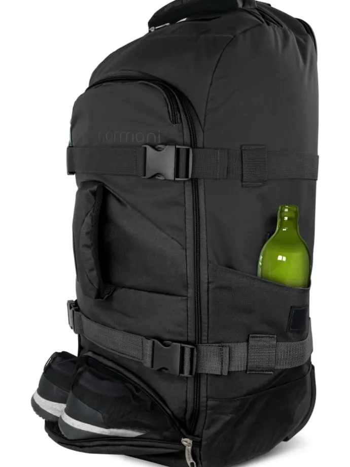 Reisetasche mit Rucksackfunktion 60 Liter Melano in Schwarz