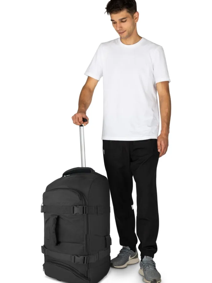 Reisetasche mit Rucksackfunktion 60 Liter Melano in Schwarz