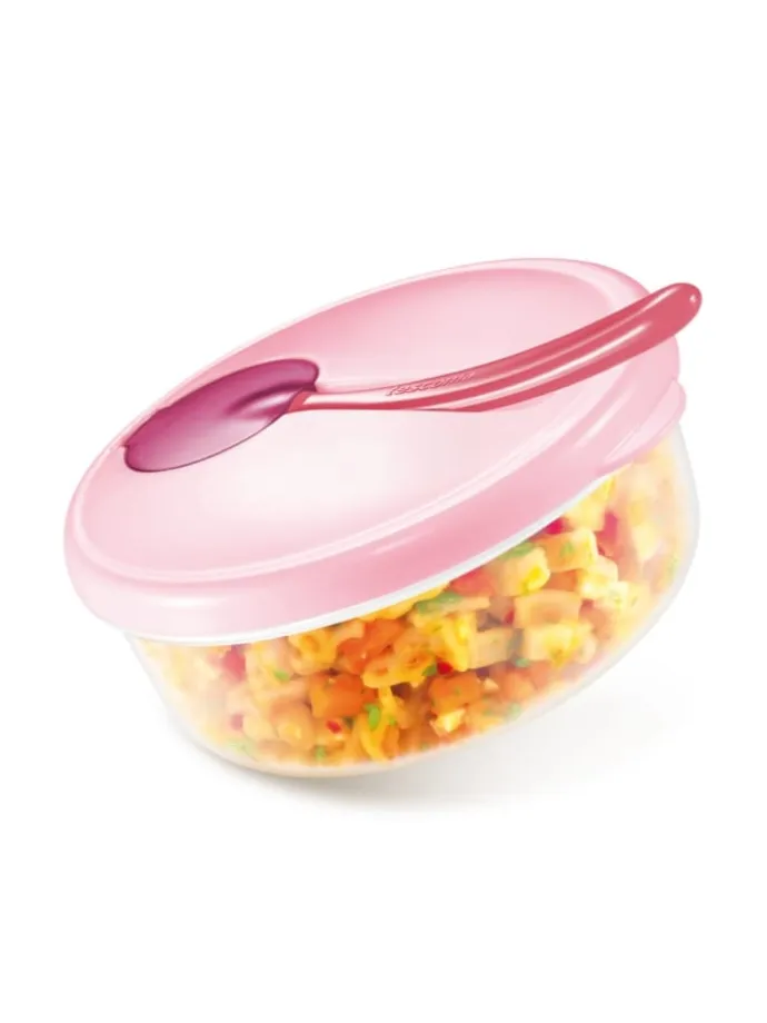 Reiseteller PAPU PAPI mit Löffel in rosa