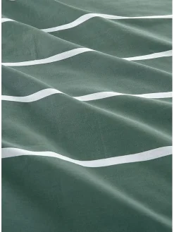 Renforcé-Bettwäsche-Set in Grün - (L)220 x (B)155 cm