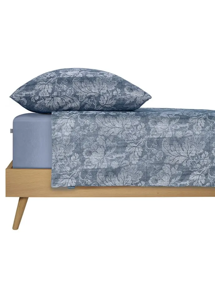 Renforcé-Bettwäsche-Set "Missy" in Blau