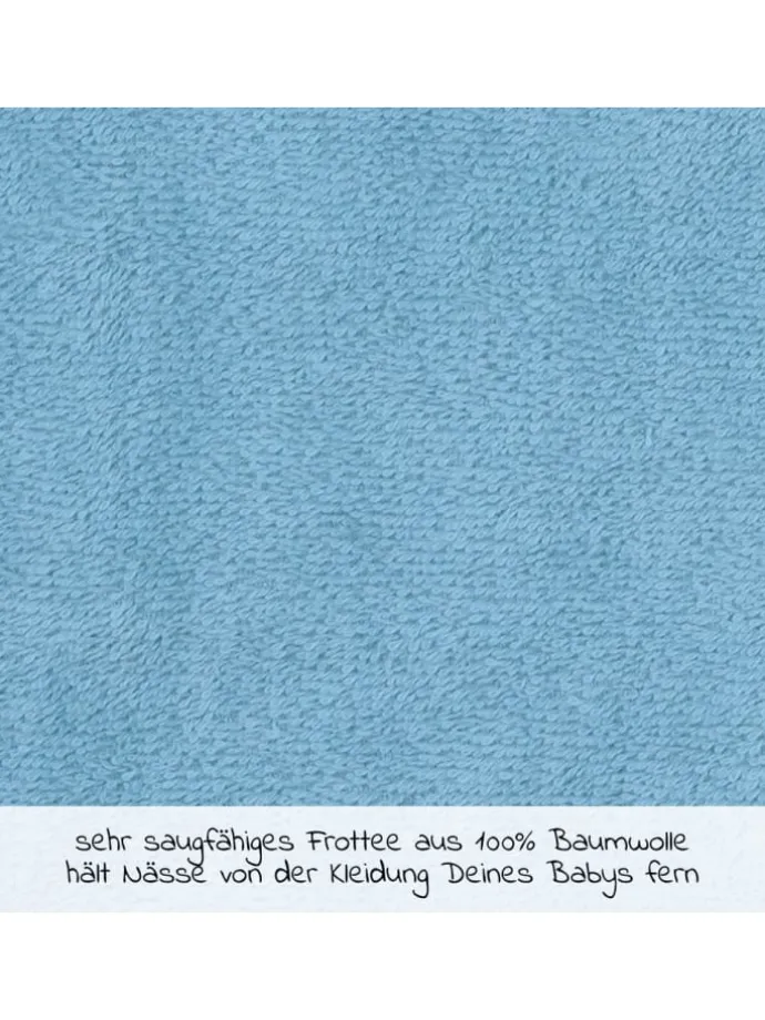 Riesen-Klettlätzchen 30 x 45 cm - Stickerei in blau,motiv