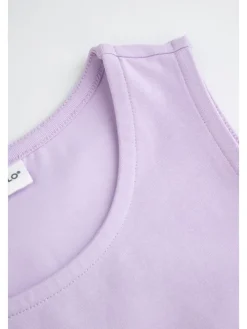 Ärmelloses T-Shirt in violett