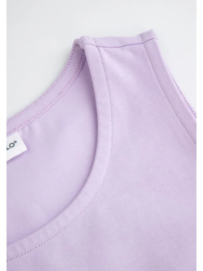Ärmelloses T-Shirt in violett