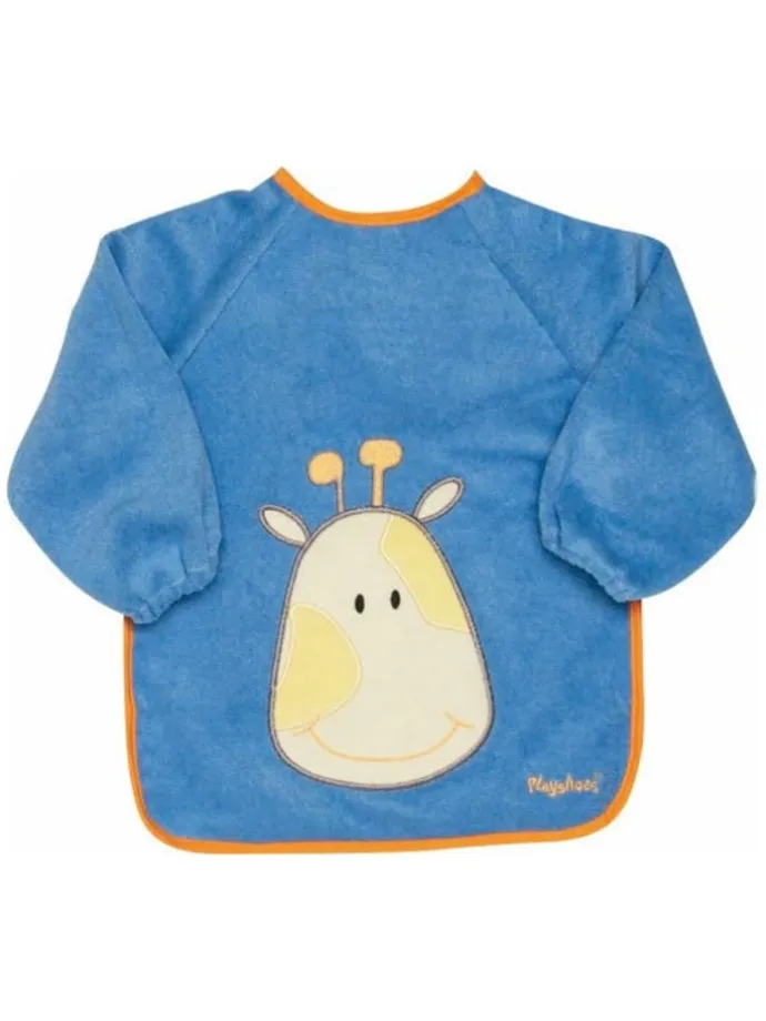 Ärmel-Lätzchen - Giraffe Blau in blau,motiv