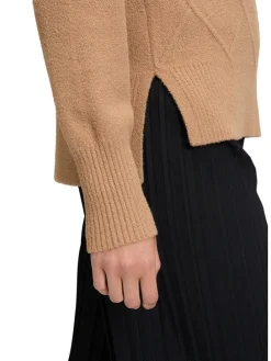 Rollkragenpullover in Camel
