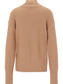 Rollkragenpullover in Camel