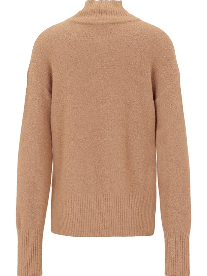 Rollkragenpullover in Camel