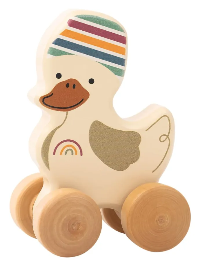 Rollspielzeug Holz ENTE Edda in bunt
