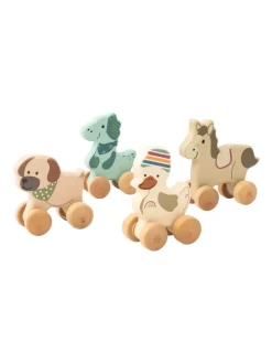 Rollspielzeug Holz ENTE Edda in bunt