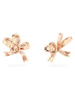 Rosévergold. Ohrstecker mit Kristallen