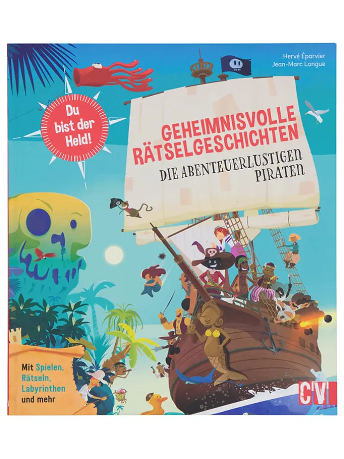 Rätselbuch "Geheimnisvolle Rätselgeschichten: Die abenteuerlustigen Piraten"