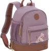 Rucksack "Adventure" in Lila/ Braun - (B)24,5 x (H)27 x (T)15,5 cm