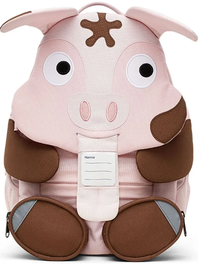 Rucksack "Großer Freund Schwein" in Rosa - (L)31 cm - (B)20 cm - (H)14 cm