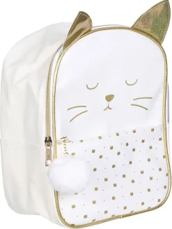 Rucksack in Weiß/ Gold - (B)22 x (H)28 x (T)15 cm