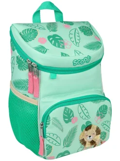 Rucksack "Leo Lion - Mini-Me" in Grün - (B)20 x (H)29 x (T)13 cm