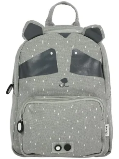Rucksack "Mr. Raccoon" in Grau - (B)23 x (H)31 x (T)10 cm