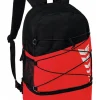 Rucksack "Six Wings" in Rot/ Schwarz - (B)30 x (H)45 x (T)18 cm