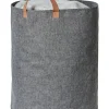 Rundkorb in Grau - (H)45 x Ø 40 cm