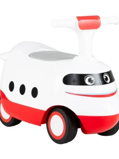 Rutschauto mit Hupe & Stauraum in Weiß