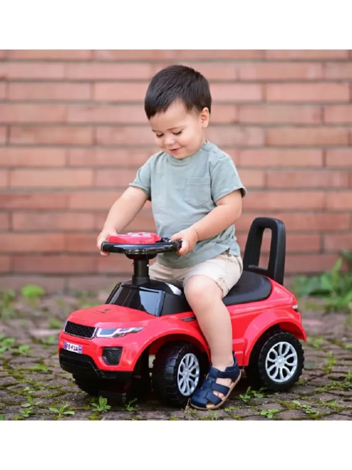Rutscher 2 in 1, Kinderauto Off Road in weiß