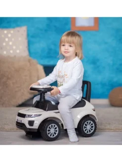 Rutscher 2 in 1, Kinderauto Off Road in weiß