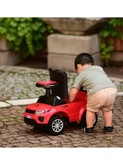 Rutscher 2 in 1, Kinderauto Off Road in weiß