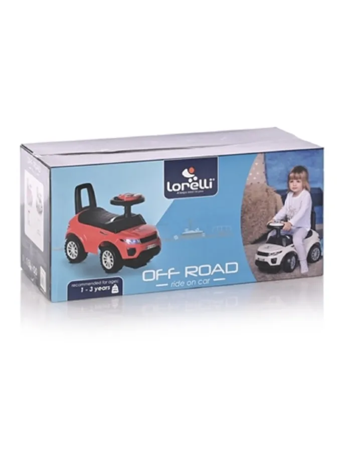 Rutscher 2 in 1, Kinderauto Off Road in weiß