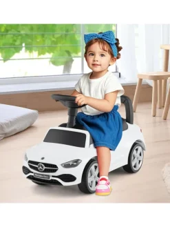 Rutschfahrzeug mit Stauraum unter dem Sitz in Weiß