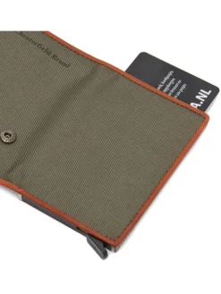 Sabana Geldbörse RFID Schutz Leder 7.5 cm in steel green