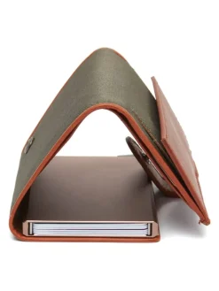 Sabana Geldbörse RFID Schutz Leder 7.5 cm in steel green