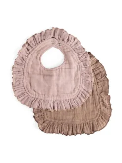 Sabberlätzchen in Rosa | Braun