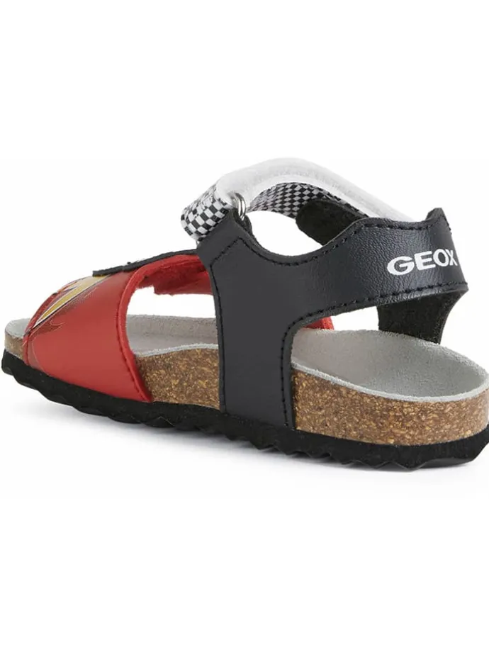 Sandalen "Chalki" in Rot/ Schwarz