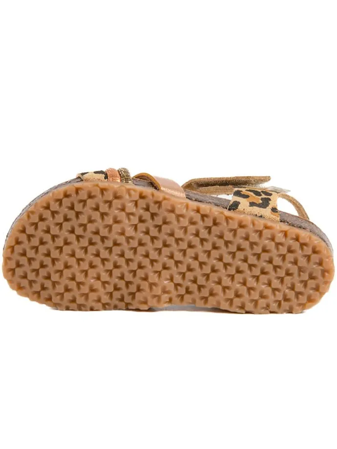 Sandalen "Rosso" in Hellbraun