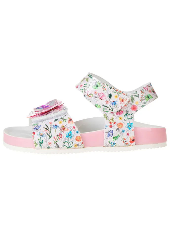 Sandalen "Sara" in Weiß/ Bunt