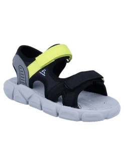 Sandalen "Terry" in Schwarz/ Gelb