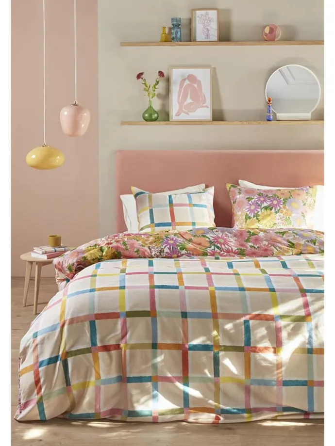 Satin-Bettwäsche-Set "Lucia" in Bunt