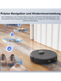 Saugroboter Qrevo Edge S5A in Weiß, 18500Pa, Dual Anti-Tangle-System